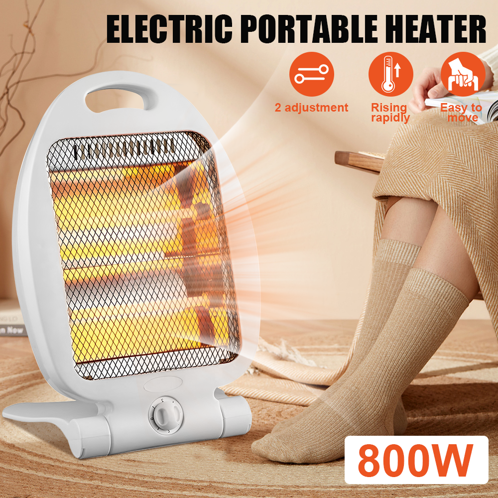 Quartz Halogen Heater for Home Low Energy Space Heater 400/800W