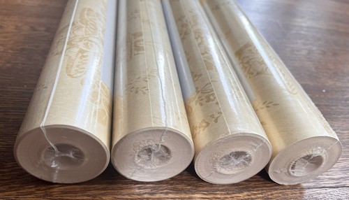 Lot of 4 Rolls Wallpaper ZOFFANY Parchment Collection - Parchment Panel - NEW - Picture 10 of 12