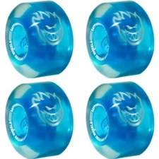 Spitfire Wheels Sapphire Cruiser Clear/Blue Skate Wheels 56mm 90a (Set of 4)