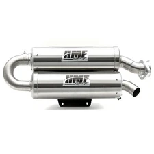 HMF Twin Loop Titan-QS Exhaust for Polaris XPedition (24) Stainless w/Billet