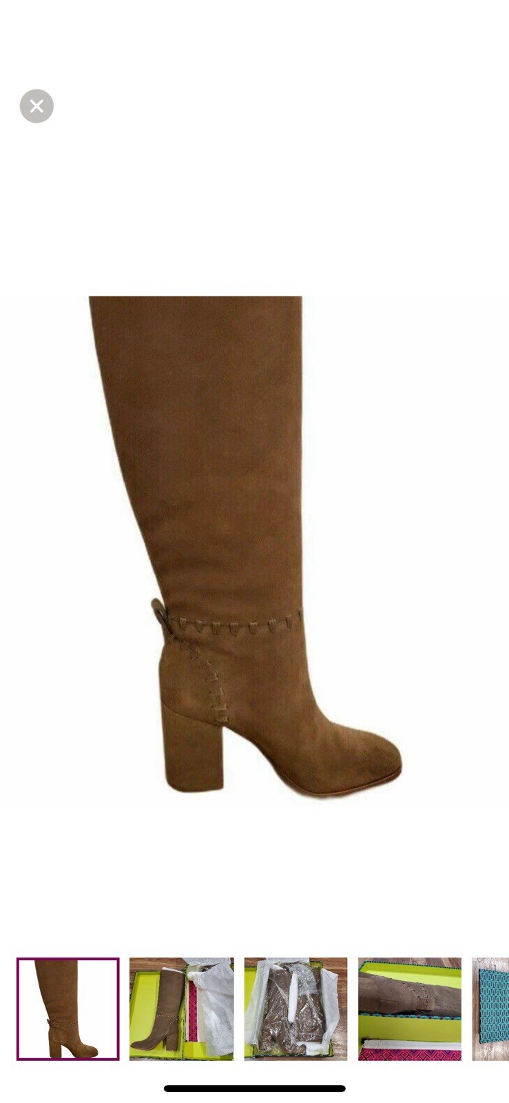 Brand New, Never Worn Tory Burch Suede Boots Size 10. Ready To Ship image 5