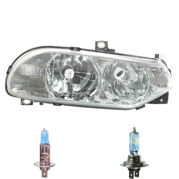 Scheinwerfer Links Chrom H1/H7 FüR Alfa Romeo 156 932_ Inkl. Osram Lampen-image