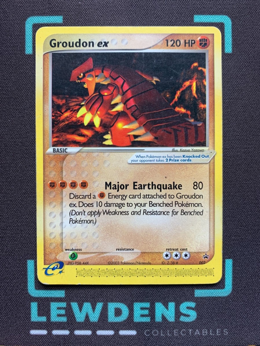 groudon ex pokemon card Pokmon (Dont apply Weakness and Resistance for Benched Pokmon.) Fighting Groudon ex - 002 -