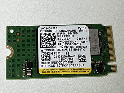 MICRONブランド SSD（2280 NVMe 1TB） Amazon | Micron SSD 1TB M.2 2242 42mm NVMe PCIe 4.0
