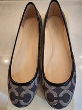 NIB Coach Adessa Women's Signature Print Ballet Flats 5.5