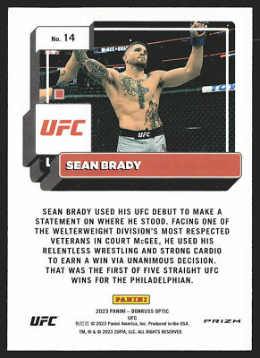 ufc sean brady 激レアカード 2024 Topps Chrome UFC Sean Brady #172 | eBay