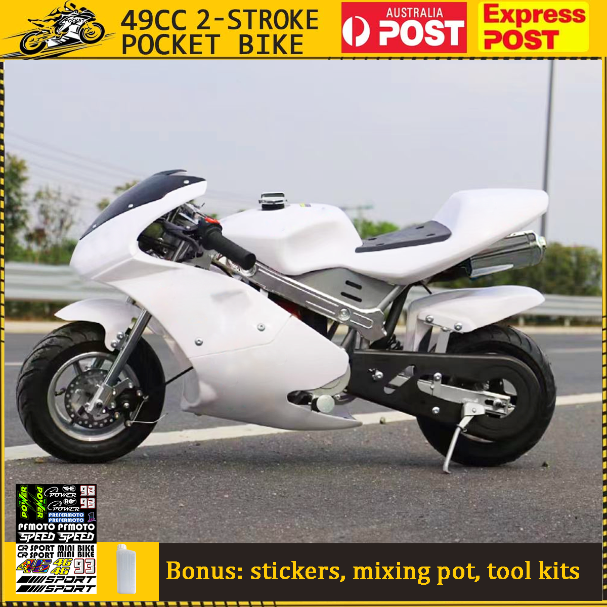 Pocket Bikes Stroke 49CC 50CC Engine Mini Motorbike Dirt Bike