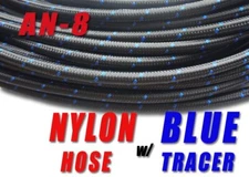 AN8 8AN AN-8 11MM 7/16" NYLON STAINLESS STEEL BRAIDED FUEL OIL WATER HOSE 16FT