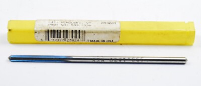 .1530 X .145 X 1'' X 4'' OAL STR 4FL RH HSS REAMER (L-1-8-3-17)