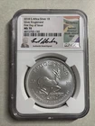 2018- South Africa Silver Krugerrand- NGC- MS70- FDOI- Ed Harbuz