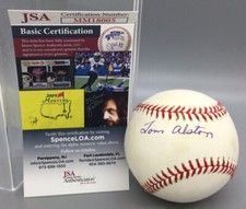 Tom Alston Signed National League Autographed Baseball - JSA Certified