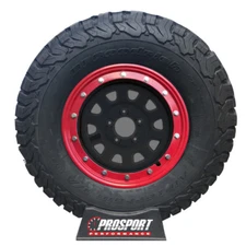 Simulated beadlock Hubcap rings -16" RED Press fit on any 16" Steel Wheel - 4pc