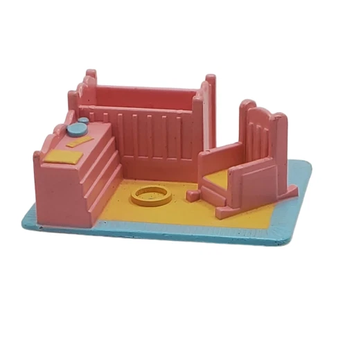 Polly Pocket My Pretty Dollhouse Furniture Baby Nursery Vintage Galoob
