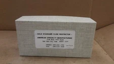 AMERICAN SPECIALTY Manufacturing Gold Standard Flow Restrictor S/N 214
