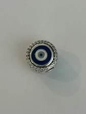 Authentic Pandora Evil Eye Exclusive Charm 925 ALE Sterling Silver New!