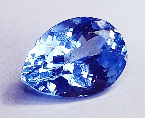 Natürlicher Aquamarin im Prinzenschliff 7,30 ct Birnenform lose Edelstein zertifiziert - Bild 8 von 8