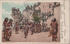 Postcard Native American Hopi Moki Snake Dance 1906