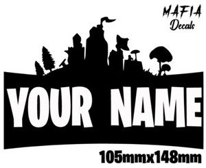 Personalised Name Fortnite Stickers Decal Vinyl Wall Art Gaming Any Text Ebay Personalised Name Fortnite Stickers Decal Vinyl Wall Art Gaming Any Text Ebay