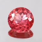 AAA 9x9MM Natural Flawless Ceylon Padparadscha Sapphire Loose Round Cut Gemstone
