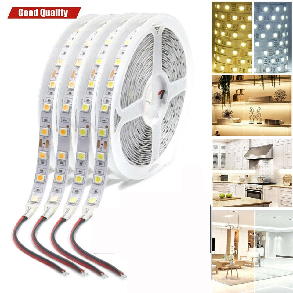 12V 24V LED Streifen Stripe SMD 5050 Warmweiß Kaltweiß RGBW Leiste Dimmbar Band - Bild 1 von 4