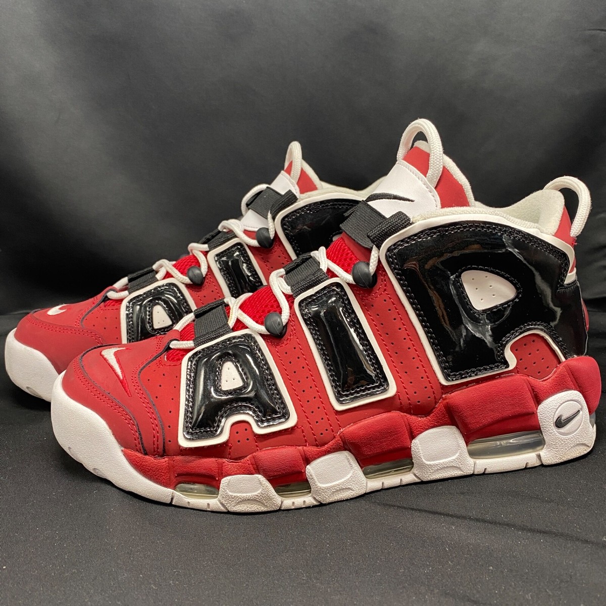 2021 Nike Air More Uptempo Size 10 921948600 'Bulls' Varsity