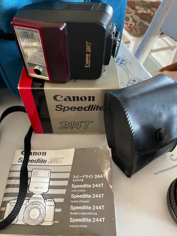 Canon Speedlite 244T - Flash Pour T50, T70, T90, A-1, AE-1, F-1 - Testé OK