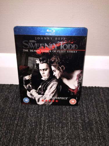 SWEENEY TODD - 1ST EVER UK BLU-RAY STEELBOOK  - DISC IN VGC - Picture 1 of 10