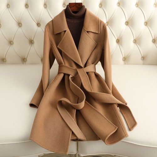 100% Cashmere Coat Women Vintage Wool Small Medium Large Size 4 to 12 Winter New - Picture 42 of 45