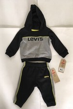 Baby Boy s Levi's 6M Color Block Sweatshirt Hoodie Jogger 2 Piece Set Outfit
