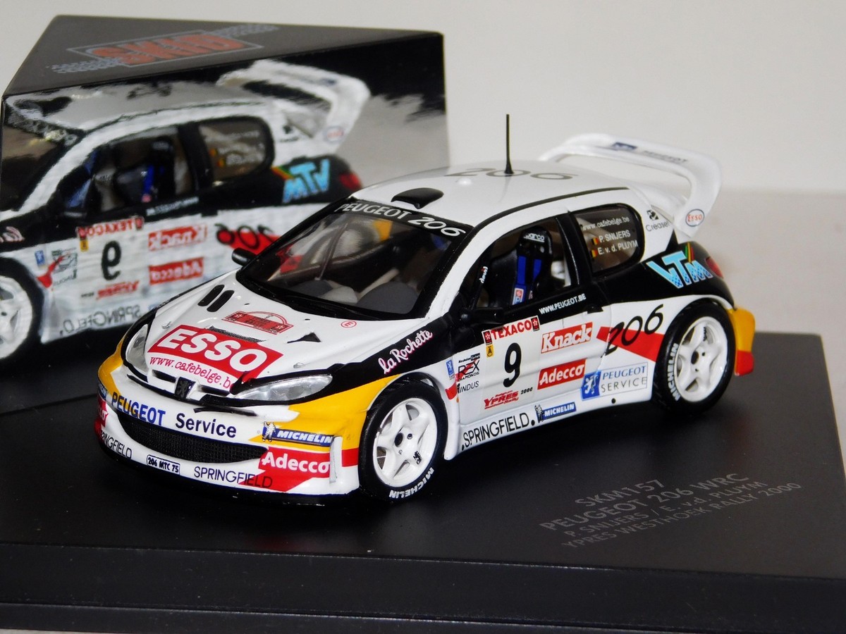 PEUGEOT 206 WRC #9 SNIJERS YPRES 2000 SKID SKM157 1:43 | eBay