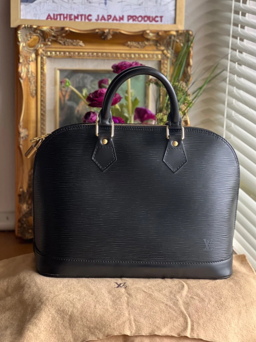 Louis Vuitton Alma Black Epi Bag