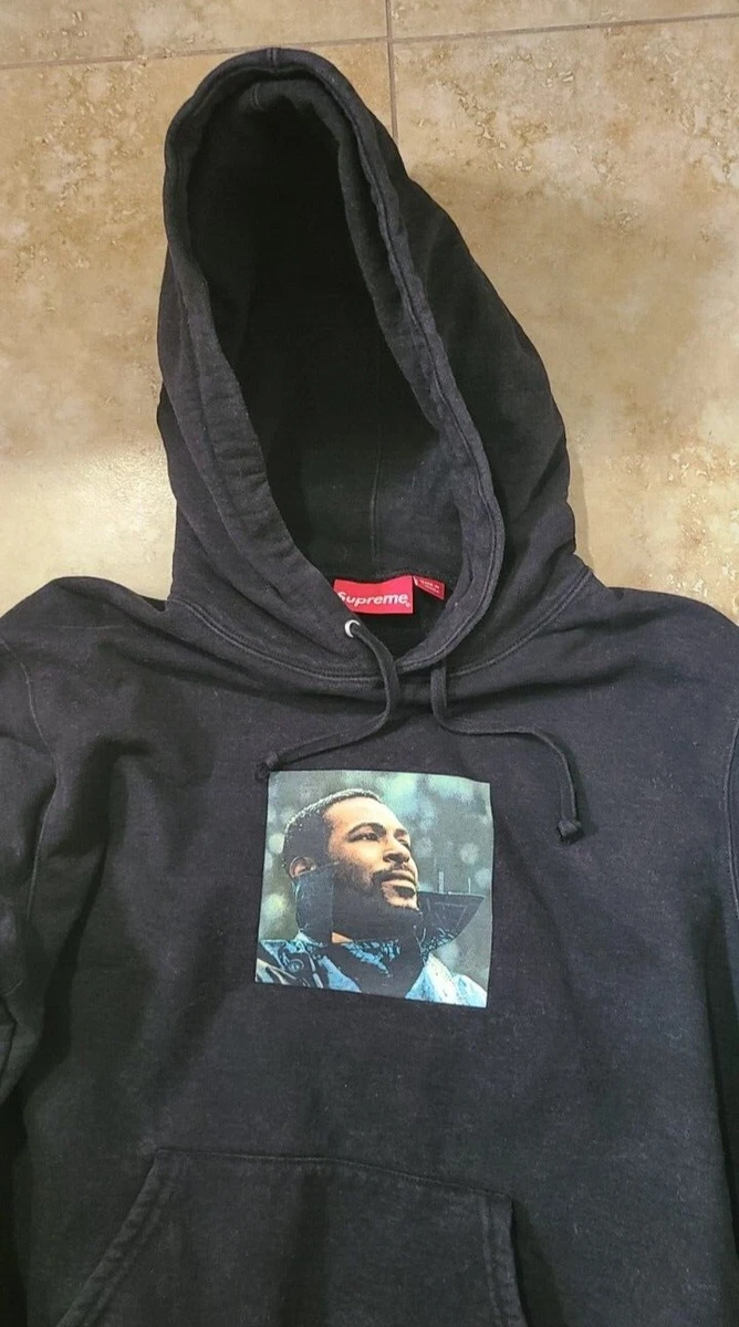 Supreme Marvin Gaye Hooded Sweatshirt Black Medium FW18 Hoodie M