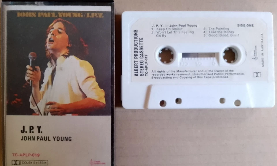 John Paul Young J.P.Y Cassette Tape Vanda  Albert EMI 1976 I Hate the Music - Image 2 of 4