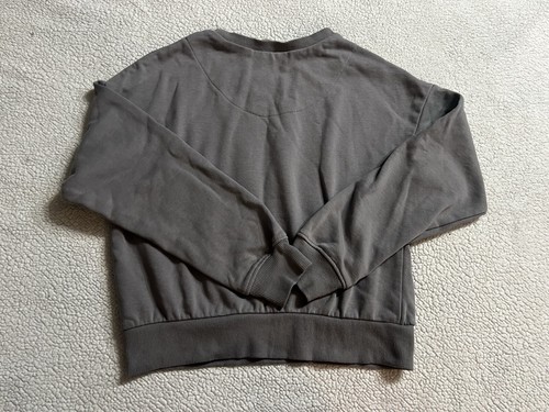 H&M Loose Fit MOTIF Sweatshirt Olivia Rodrigo “Brown Eyed Girl” Gray SZ - 12/14 - Picture 8 of 16