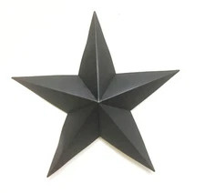 Black Barn Star Metal Vintage Wall Art Farm Home Decor Decoration Plaque 24 inch