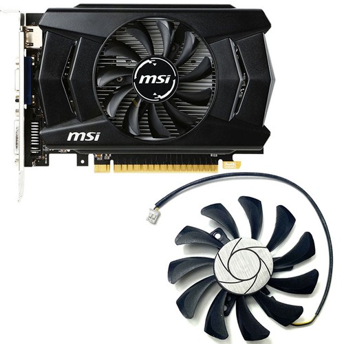 1PC Cooling Fan for MSI GTX750TI 750 740 730 1GB ITX Graphics Card Cooler Fan @@ - 第 2/12 張圖片