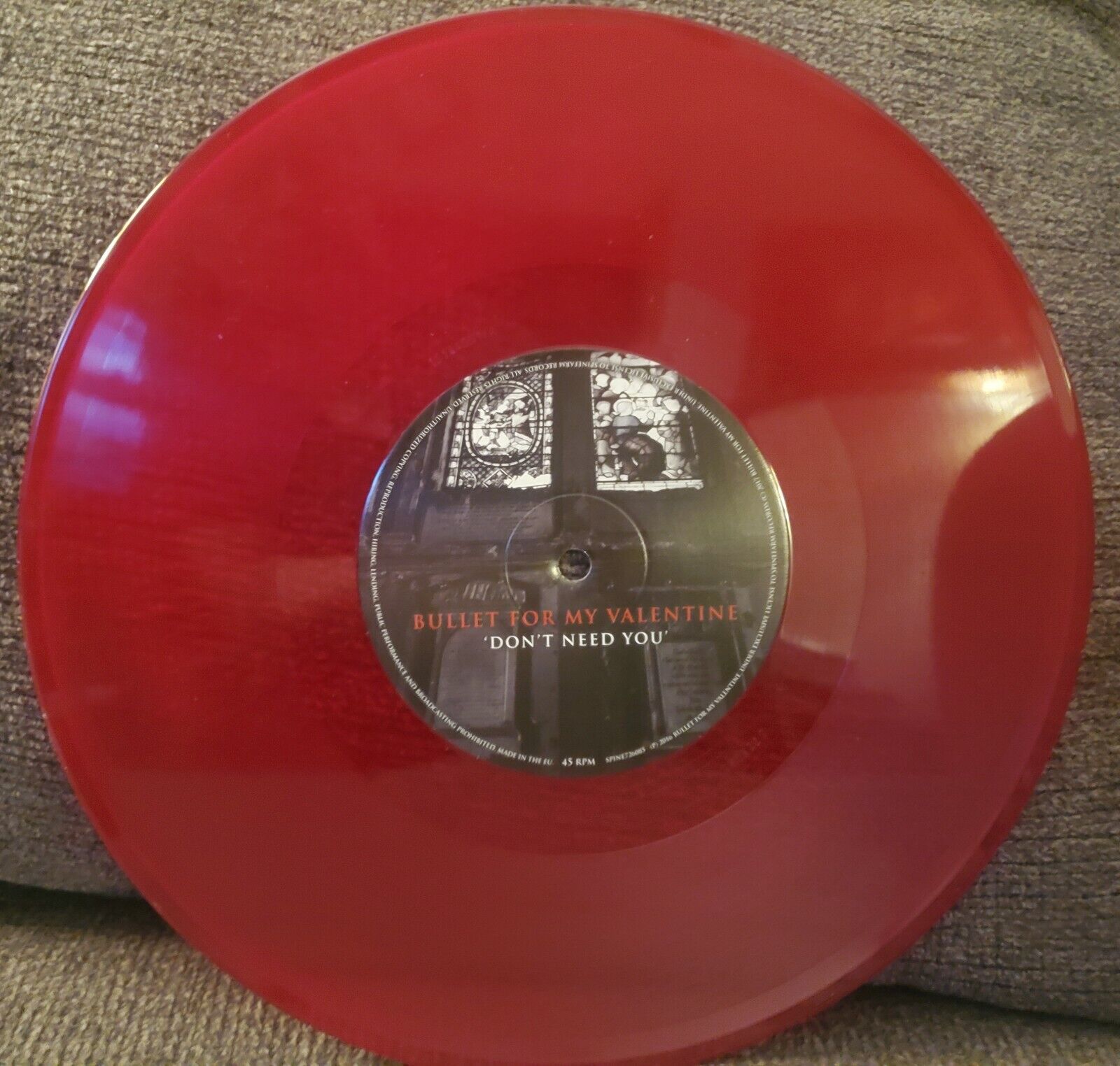 BULLET FOR MY VALENTINE "Don't Need You" 10" RSD 2017 RED VINYL NEW