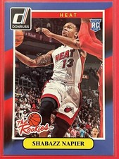 2014-15 Panini Donruss Shabazz Napier The Rookies RC #13 Basketball Miami Heat