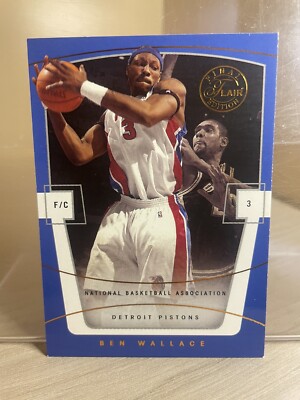 2004-05 Flair Final Edition Ben Wallace Detroit Pistons #27