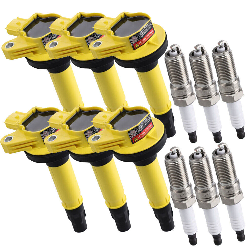 UF553 6Pack Ignition Coil & Platinum Spark Plug For Ford Lincoln Mazda