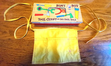 Vintage Ohio Art Co. Busy Boy Tool Chest with Kids Apron