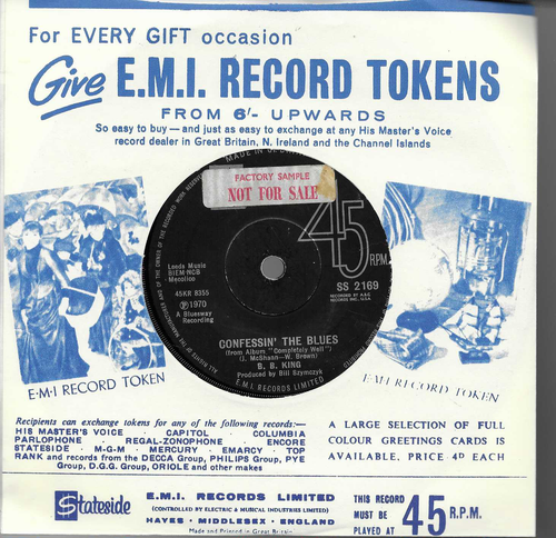 B. B. King "So Excited" 7" Vinyl Northern Soul Stateside SS 2169 - Picture 2 of 2