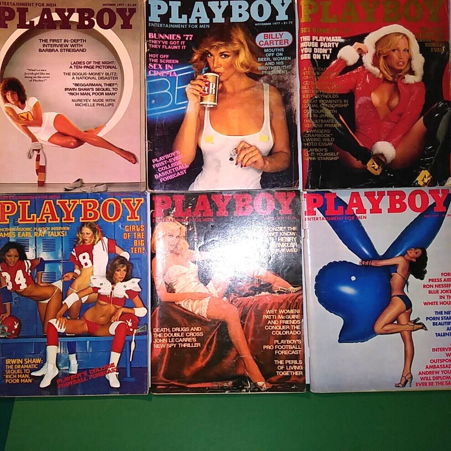 PLAYBOY MAGAZINE, JULY-DEC 1977, 6 ISSUES FINE-NM CONDITION, ALL w/CENTERFOLDS eBay Foto