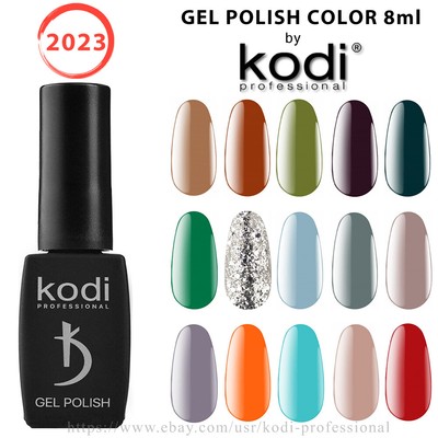 Kodi NEW BASIC COLLECTION 8ml. Gel LED/UV Nail Polish Milk Shine French Pink Red