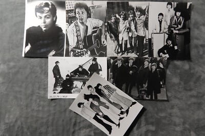 the beatles john lennon  Paul McCartney  rare 7 photos presse