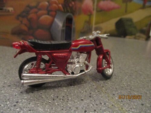 VINTAGE ZEE TOYS KAWASAKI H2 MOTORCYCLE DIE CAST CANDY APPLE RED - Picture 3 of 5
