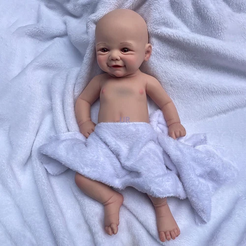 18 Zoll Ganzkörper Silikon Reborn Baby Mädchen Puppe lebensecht handgefertigt weich Weihnachtsgeschenk - Bild 8 von 10