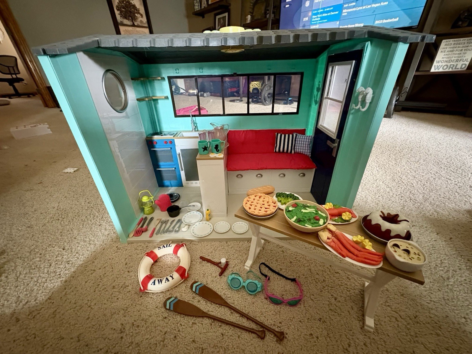 Our Generation American Girl Seaside Beach House Dollhouse C