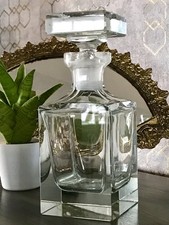 Antik ? Art D&eacute;co Kristallglas Design Moser? Posselt ? Karaffe EDEL geometrisch