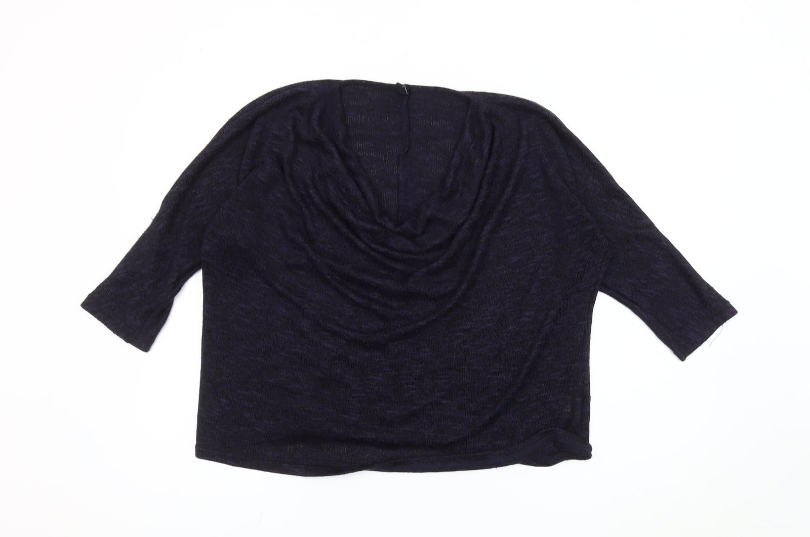 Jersey jersey manga 3/4 cuello capucha XL azul b.young para mujer